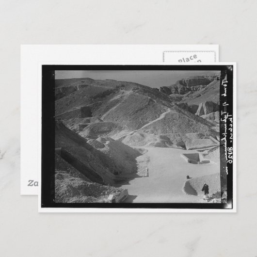 Tal der Königlichen Gräber, Showing Tutankhaman c. Postkarte (Vorne/Hinten)