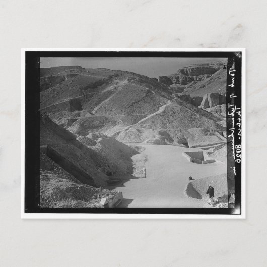 Tal der Königlichen Gräber, Showing Tutankhaman c. Postkarte (Vorderseite)