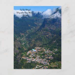 Tal der Nonnen, Madeira, Portugal Postkarte