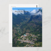 Tal der Nonnen, Madeira, Portugal Postkarte (Vorne/Hinten)