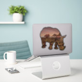 Tal der Rhinozeros, Aufkleber (Laptop auf Schreibtisch)