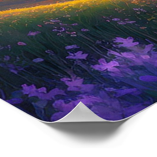 Tal der strahlenden Farben Poster (Ecke)