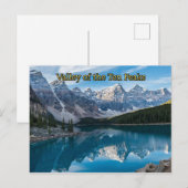 Tal der Zehn Zinnen, Nationalpark Banff Postkarte (Vorne/Hinten)