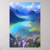 Tal des Azurblasees Poster (Vorne)