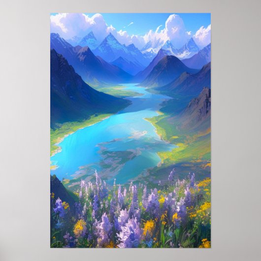 Tal des Azurblasees Poster (Vorne)