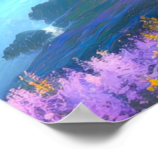 Tal des Blauen Nebels Poster (Ecke)