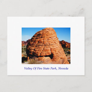 Tal des Feuer-Staats-Parks, Nevada Postkarte