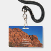 Tal des Feuers Ausweis (Vorderseite mit Lanyard)