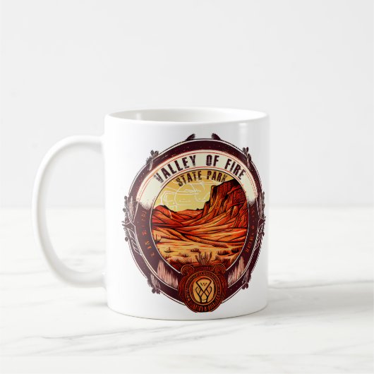 Tal des Feuers Kaffeetasse (Links)