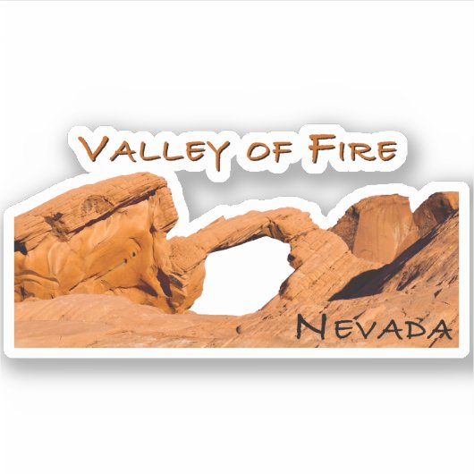 Tal des Feuers Nevada Aufkleber (Vorderseite)
