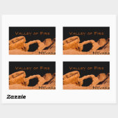 Tal des Feuers Nevada Rechteckiger Aufkleber (Blatt)