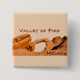 Tal des Feuers Nevada USA Button