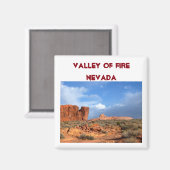 Tal des Feuers Nevada USA Magnet (Vorderseite/Rückseite)