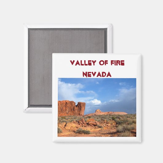 Tal des Feuers Nevada USA Magnet (Vorderseite/Rückseite)