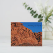 Tal des Feuers Postkarte (Stehend Vorderseite)