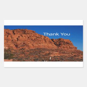 Tal des Feuers   Rechteckiger Aufkleber