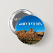 Tal des Gott-blaue HimmelButte Button (Vorne & Hinten)