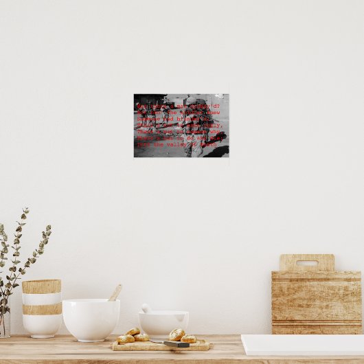 Tal des Todes im Irak Poster (Küche)