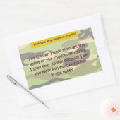 Tal des Todes Rechteckiger Aufkleber (Umschlag)