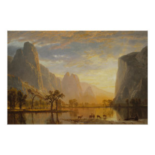 Tal des Yosemite (1864) – Albert Bierstadt Poster