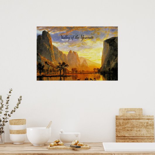 Tal des Yosemite, schöne Kunst, Poster (Küche)