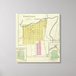 Tal-Fälle, Williamstown und Lowell, Kansas Leinwanddruck