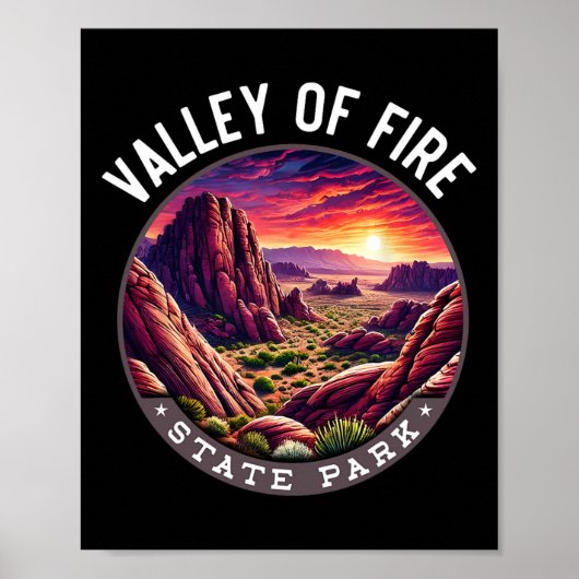 Tal Feuerwandern Souvenir1 Poster (Vorne)