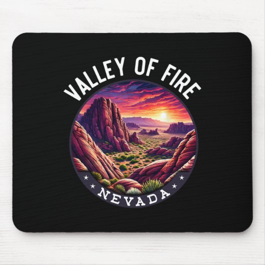 Tal Feuerwandern Souvenir Mousepad (Vorne)
