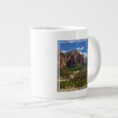 Tal im Zion-Nationalpark Jumbo-Tasse (Vorderseite Rechts)