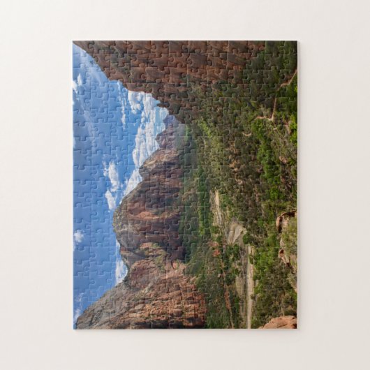Tal im Zion-Nationalpark Puzzle (Vertikal)