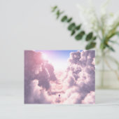 Tal in der Clouds Postkarte (Stehend Vorderseite)