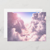 Tal in der Clouds Postkarte (Vorne/Hinten)