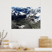 Tal in der Nähe des Schilthorns Poster (Küche)