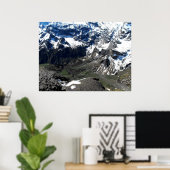 Tal in der Nähe des Schilthorns Poster (Heimbüro)