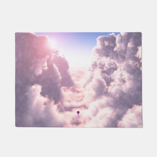 Tal in der Wolkendecke Fußmatte (Vorderseite)