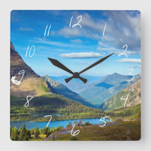 Tal jenseits quadratische wanduhr