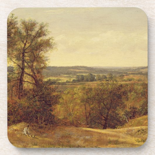 Tal John Constables | Dedham, c.1802 (Öl auf canva Untersetzer (Vorderseite)