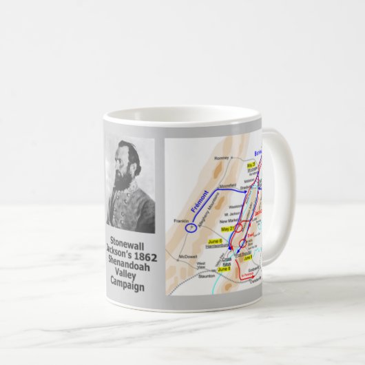 Tal-Kampagne Stonewalls Jacksons Kaffeetasse (VorderseiteRechts)