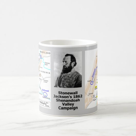 Tal-Kampagne Stonewalls Jacksons Kaffeetasse (Mittel)