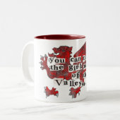 Tal-Mädchen Zweifarbige Tasse (Vorderseite Links)