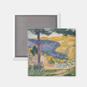 Tal mit Fir Shade am Berg Magnet (Vorderseite/Rückseite)