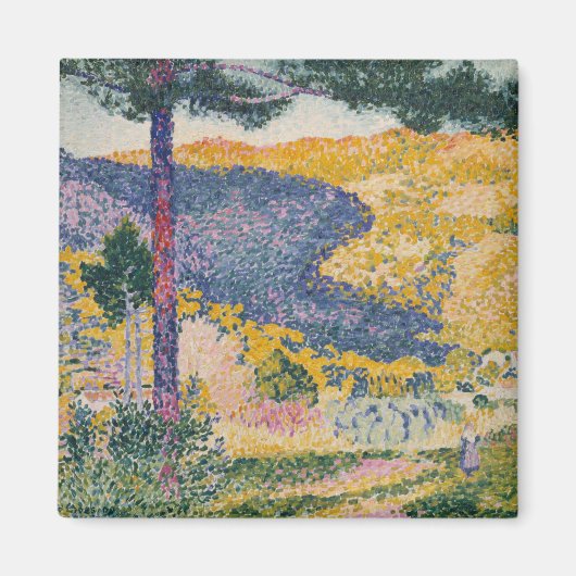 Tal mit Fir Shade am Berg Magnet (Vorne)