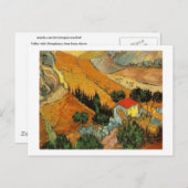 Tal mit Plowman (F727)Van Gogh Fine Art Postkarte (Vorne/Hinten)