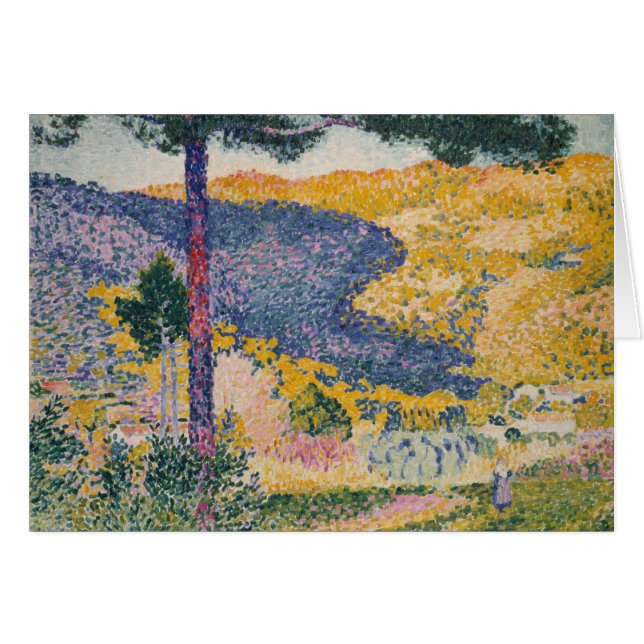 Tal mit Tannen-Schatten auf dem Berg (Vorderseite (Horizontal))