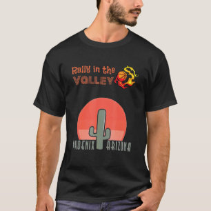 Tal Oop Phoenix Retro Vintag Flaming Baske T-Shirt