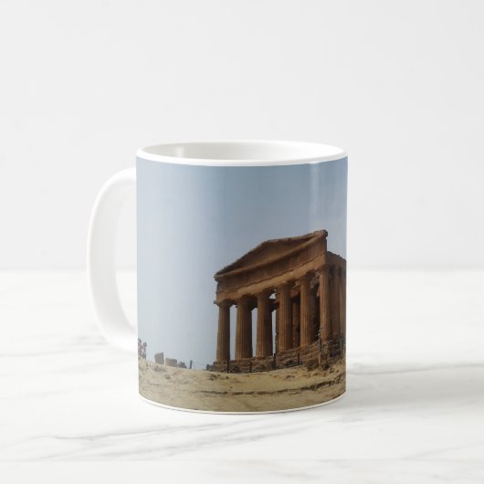 Tal Siziliens Agrigent der Tempel Kaffeetasse (Vorderseite Links)