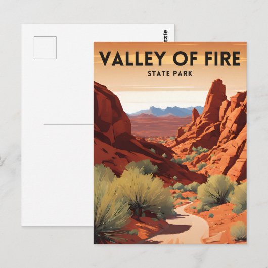 Tal Staat Park Postkarte (Vorne/Hinten)