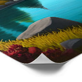 Tal und Fluss Poster (Ecke)