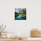 Tal und Fluss Poster (Küche)