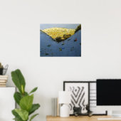 Tal und sonnenbeleuchteter Hang Lathkill Dale Poster (Heimbüro)
